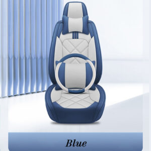 Custom white and blue car seat covers enhance your vehicle's interior with these stylish and comfortable accessories, designed for a personalized touch